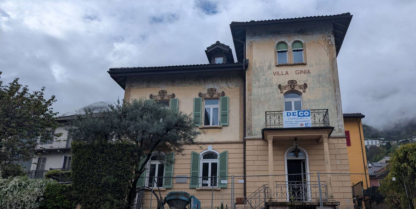 3D-Laserscan Villia Ginia Minusio, Rilievo facciate con 3D-LaserscanningCalcolo della nuvola di puntiElaborazione 4 prospetti