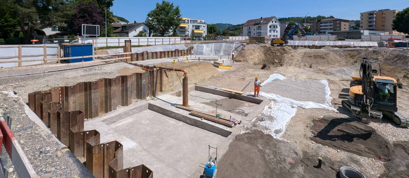 Baugrube WÜB Lettenmatt, 2. Etappe
8903 Birmensdorf, Technische Bauleitung