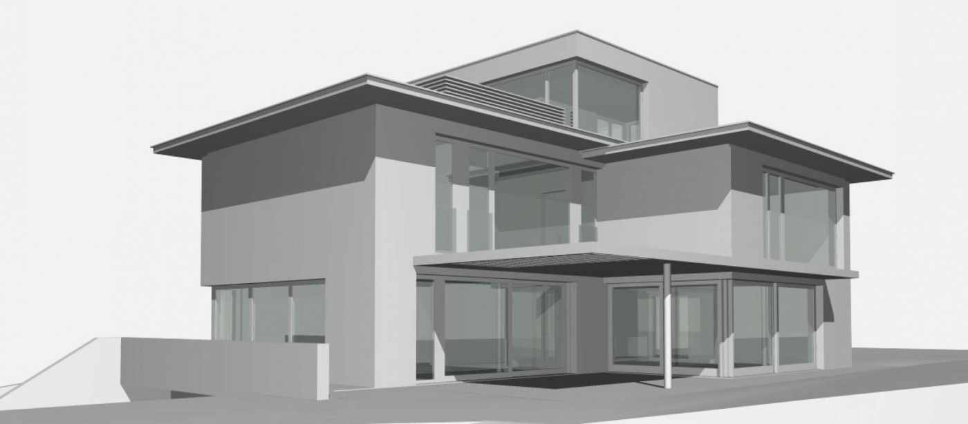 EFH Hagenbuchrain 21, 8047 Zürich, Projekt und Baukontrollen Tragkonstruktion in Massivbauweise, Projekt und Fachbauleitung Baugrube