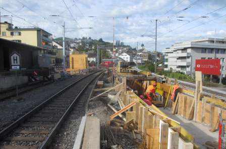 SOB Bahnhof, 8832 Wollerau, Grundlagenbeschaffung, Feldaufnahmen, Vorprojekt, Auflageprojekt und Kostenvoranschlag, Statische Berechnungen Stahlbetonkonstruktionen  Devisierung, Ausschreibung und Offertvergleich, Ausführungsprojekt, Örtliche Bauleitung, Ausmass und Abrechnung