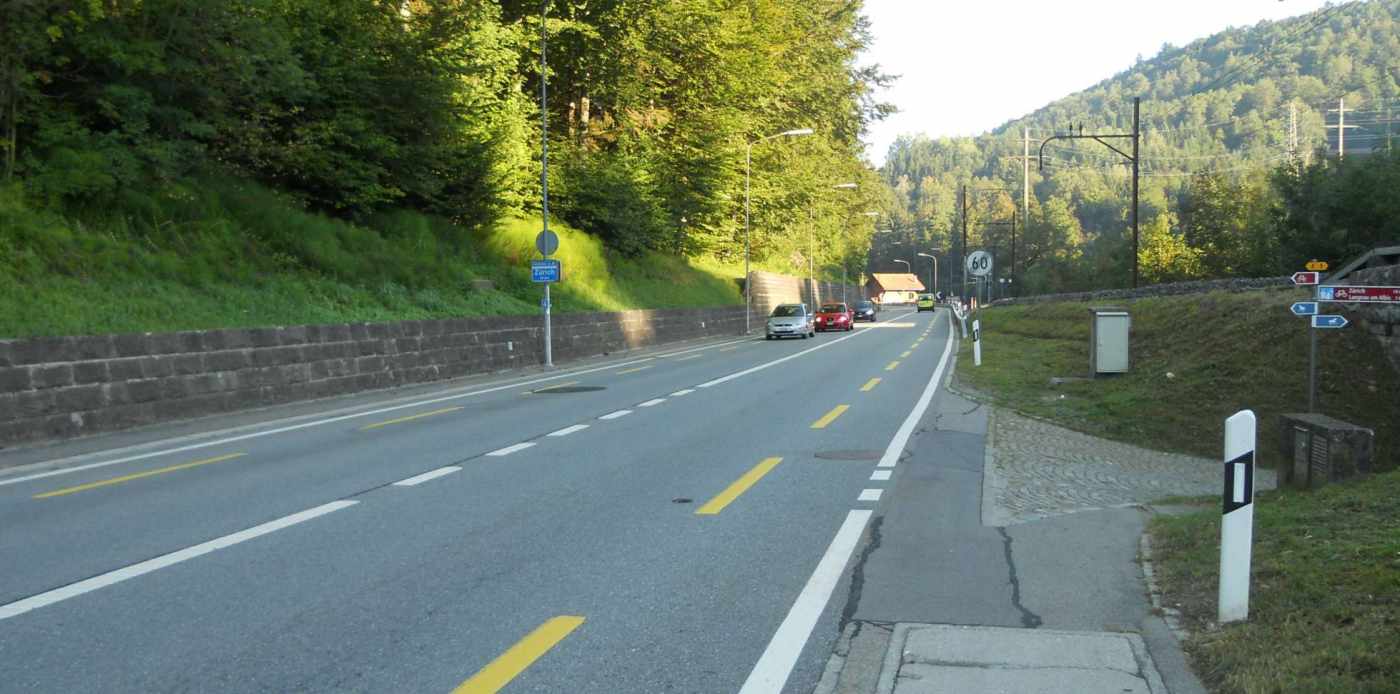 Lückenschliessung Radweg Sihltal, Vorprojekt mit folgenden Zielen:, Belagssanierung, Definition/Abgrenzung Normstrassenraum, Bushaltestelle bei Station Sihlbrugg (Option), abgetrennter Rad- und Gehweg, geschützte Rad- und Fussgängerübergänge