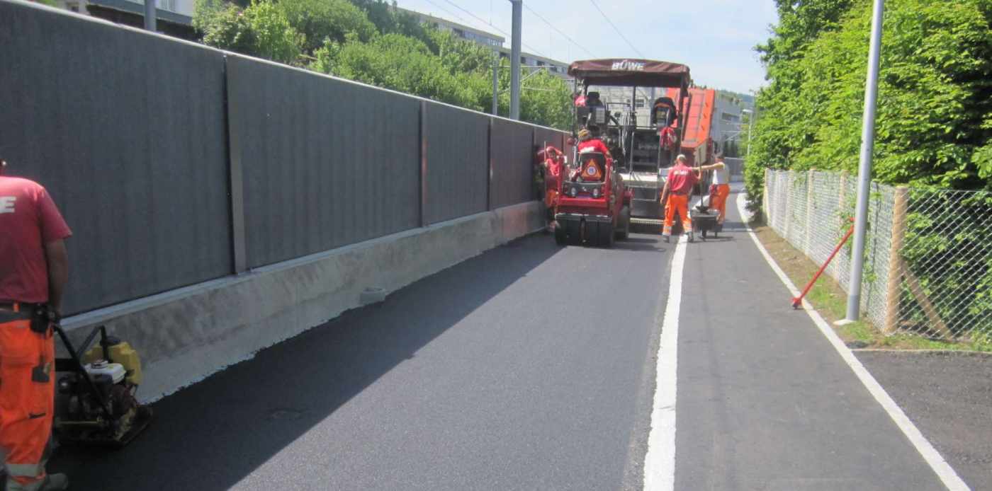 Hirsackerstrasse Horgen, Grundlagenbeschaffung,Feldaufnahmen, Vorprojekt, Auflageprojekt und Kostenvoranschlag, Devisierung, Ausschreibung und Offertvergleich , Ausführungsprojekt, Örtliche Bauleitung, Ausmass und Abrechnung, Infoveranstaltung für Anwohner