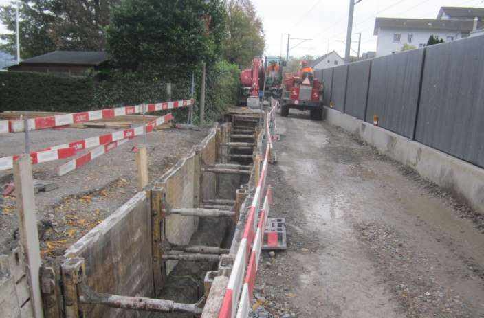 Hirsackerstrasse Horgen, Grundlagenbeschaffung,Feldaufnahmen, Vorprojekt, Auflageprojekt und Kostenvoranschlag, Devisierung, Ausschreibung und Offertvergleich , Ausführungsprojekt, Örtliche Bauleitung, Ausmass und Abrechnung, Infoveranstaltung für Anwohner
