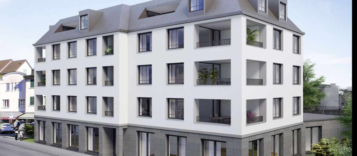 Neubau MFH Im Dorf, 8853 Lachen, Projekt und Baukontrolle Tragstruktur in Massivbauweise, Projekt und Fachbauleitung Baugrubenarbeiten inkl. Sicherung