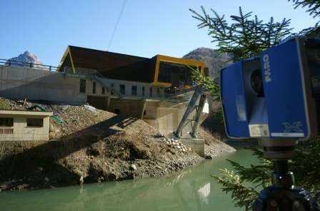 Stauwehr, Schlattli, 3D Laserscan, 3D- / BIM- Modellierung aus Punktwolke