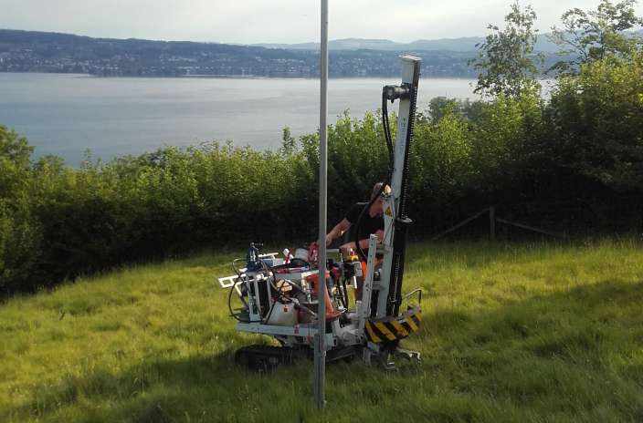 Wohnresidenz Panorama, Wollerau, 8 Rammsondierungen, 1 Stahlpiezometer, Geotechnischer Bericht