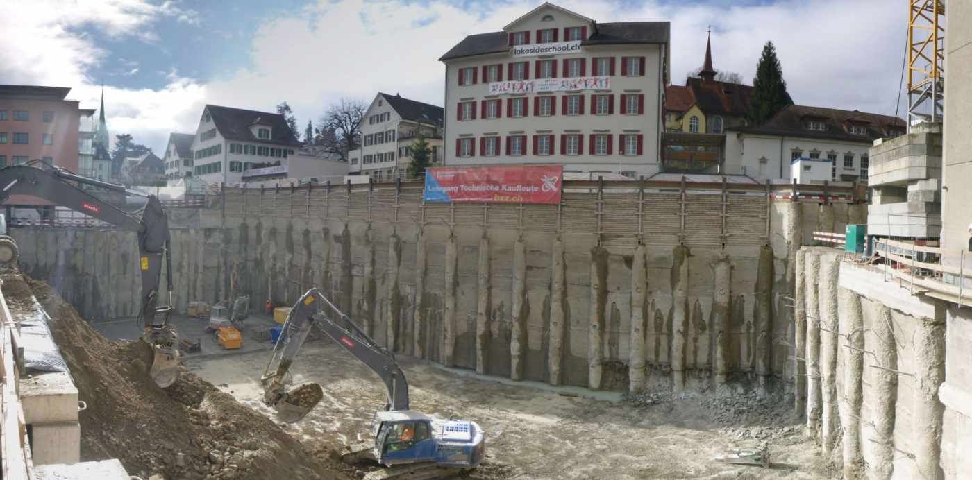 Bildungszentrum Zürichsee (BZZ)

Alte Landstrasse 40, 8810 Horgen, Planung, Projektierung, Ausschreibung und Begleitung der Ausführung von: gespriesster Spundwand, aufgelöster, rückverankerter Pfahlwand, Unterfangung, Wasserhaltung, Aushub.