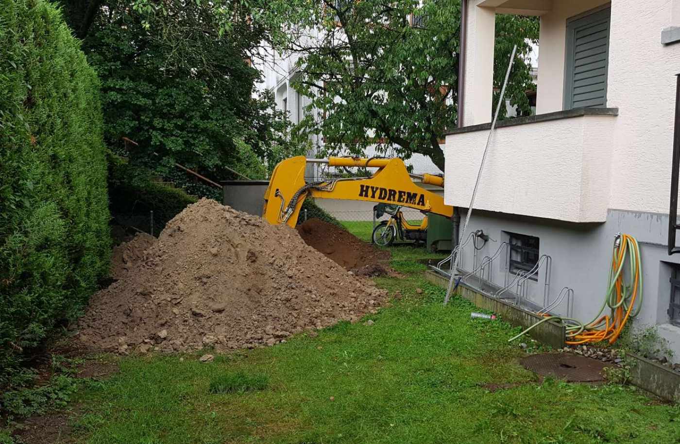 Ersatzbau Alte Jonastrasse
Rapperswil-Jona, 1 Baggerschlitz, 3 Rammsondierungen, 2 Piezometer, Geotechnischer Bericht