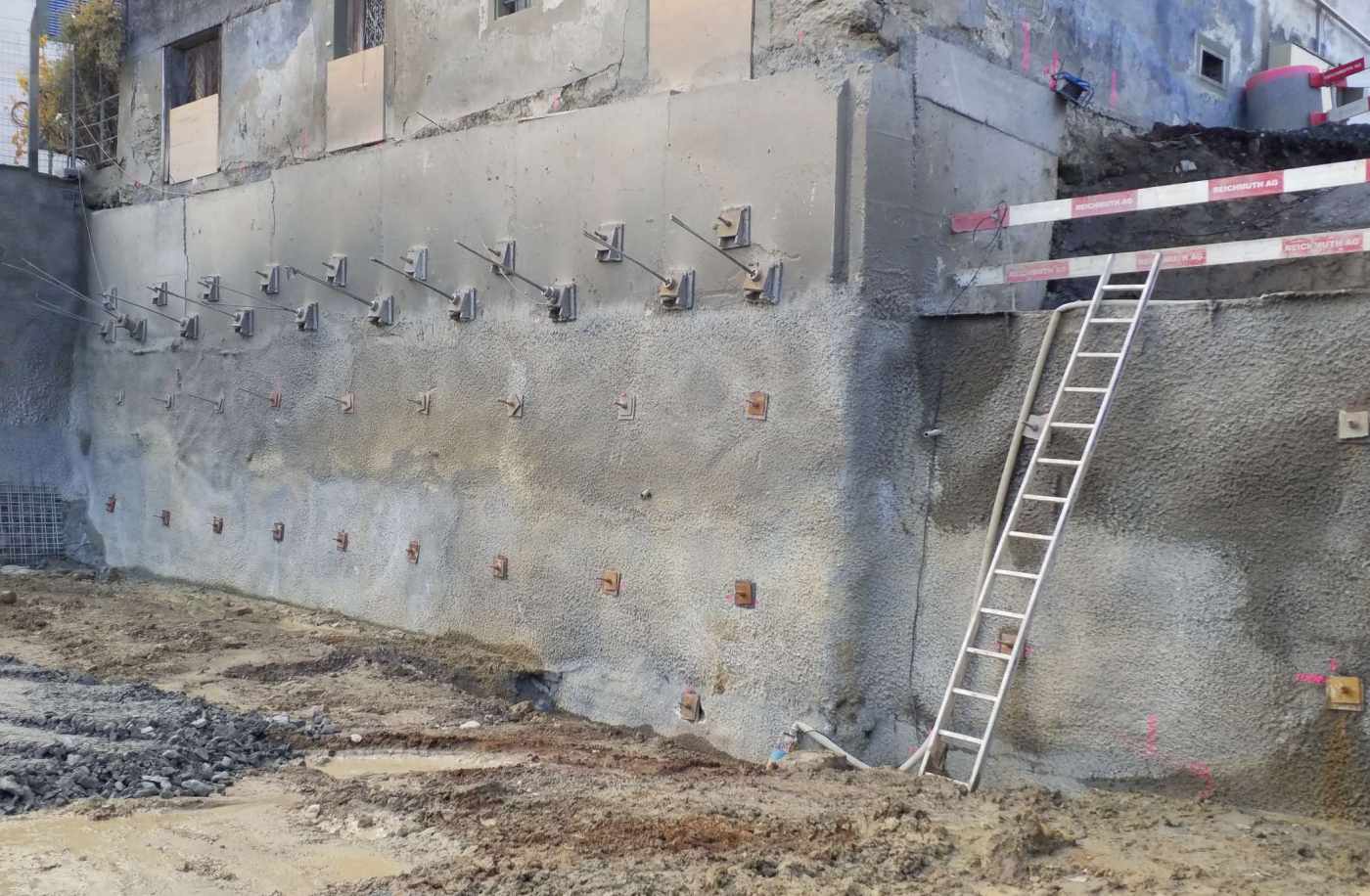 MFH Rebmattlistrasse 3+5, Wilen, Projekt und Fachbauleitung der Baugruben und Fundationsarbeiten, , Projekt und Baukontrolle der Tragstruktur in Massivbauweise