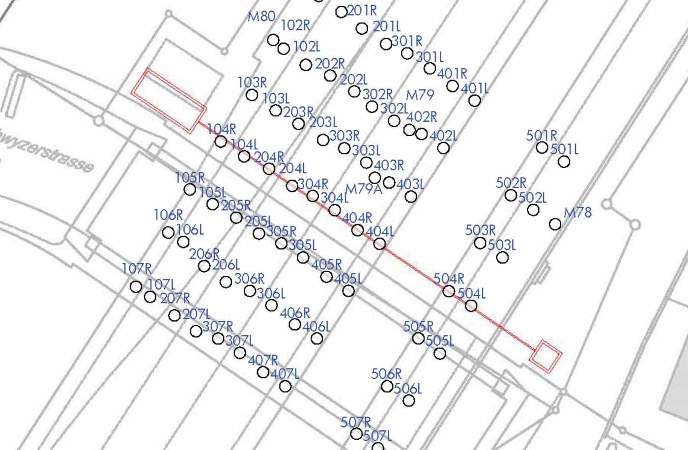 Unterstossung Bahnhof Brunnen, Erarbeitung Messkonzept, , Überwachung Gleisanlage mittels Totalstationen