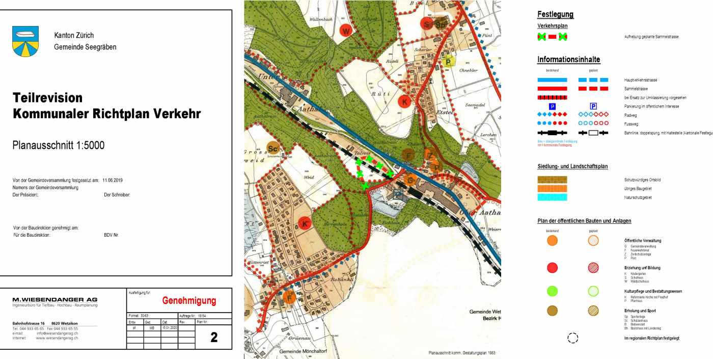 Teilrevision kommunaler Richtplan Verkehr Gemeinde Seegräben , Revisionsbericht Richtplan gemäss Art. 47 RPV