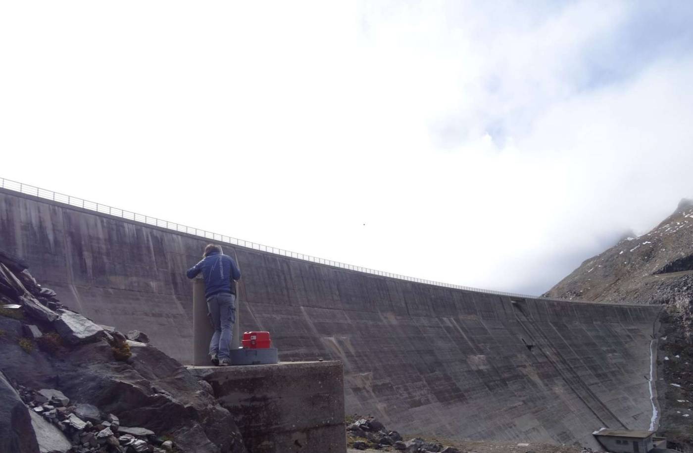 Diga GriesMisurazione di controllo della diga, Controllo geodeticodella diga