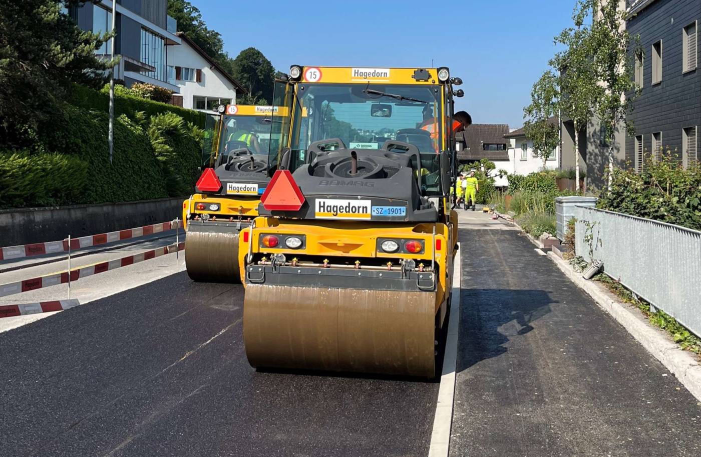 Erneuerung Ortsdurchfahrt Freienbach West, Submissionsprojekt, Statik, Ausführungsprojekt, örtliche Bauleitung Gesamtleitung INGE, Vermessungsaufnahmen Bestand, Baufixpunktnetz