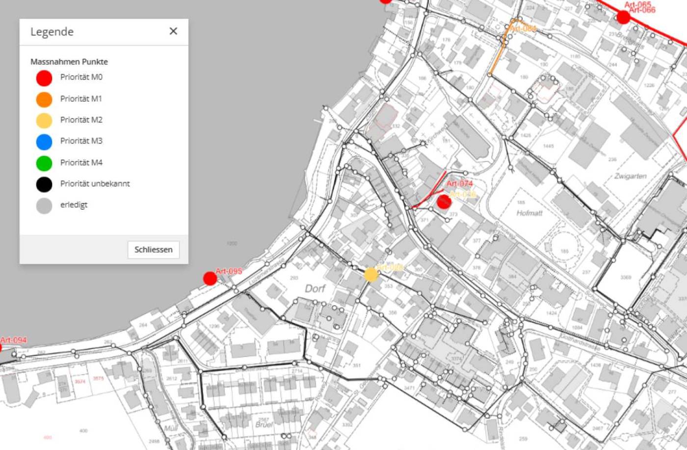 GEP-Themen im Geoportal.chgemäss Datenmodell VSA DSS 2020, Datenmigration aufs Modell DSS_2020_LV95 resp. DSS_2020_1_LV95 inkl. Datenbereinigung, Datenprüfung, Einrichten Importprozesse / Datenintegration ins Geoportal.ch inkl. Datenprüfung, Erstellen diverser GEP-Karten mit verschiedenen Darstellungsmodellen