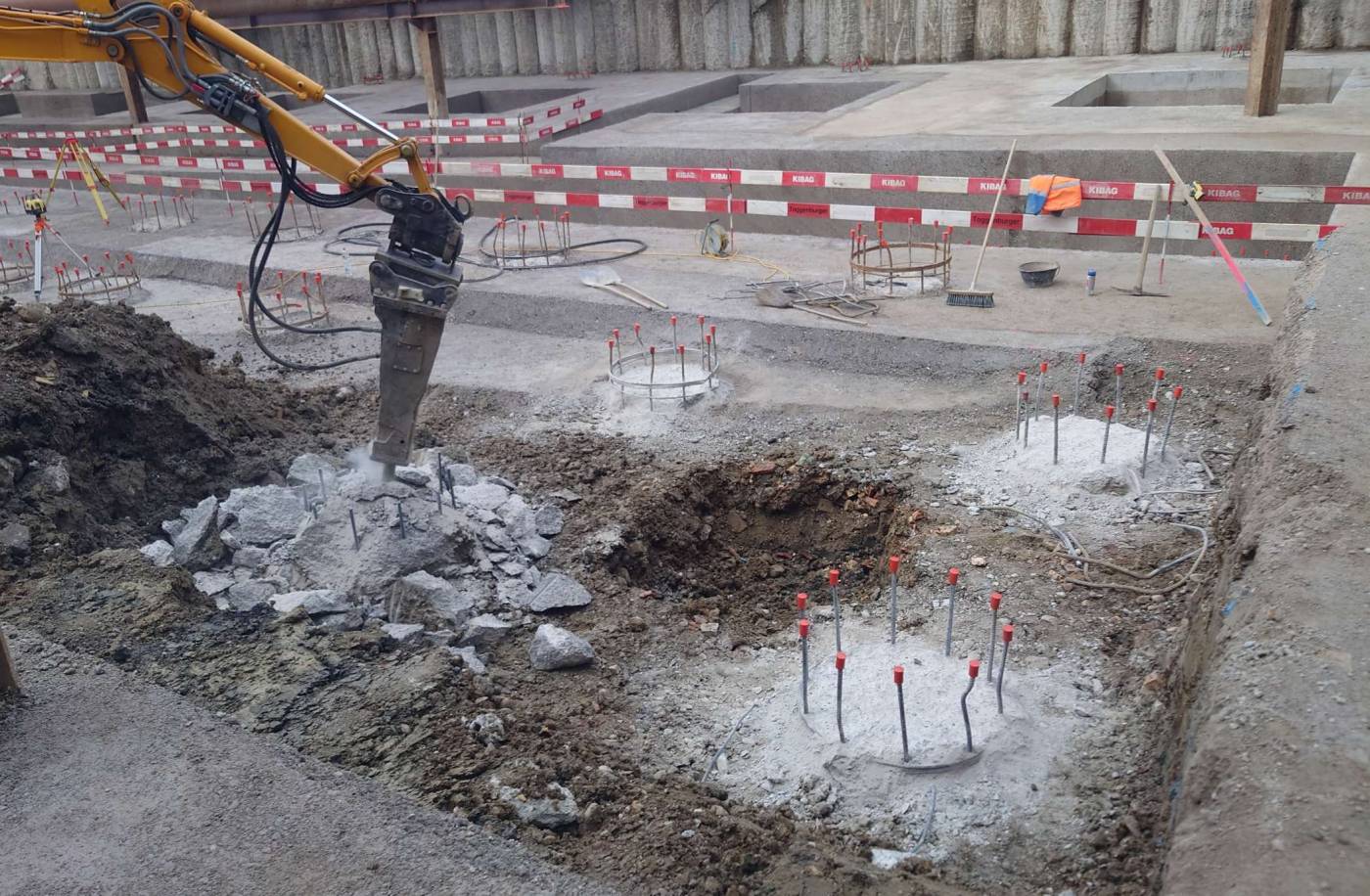 Fundation Neubau Diamant, 
Keller Druckmesstechnik AG,
Winterthur, Submission und Projektierung (Vorprojekt bis und mit Ausführungsprojekt) Fundation, Baukontrollen