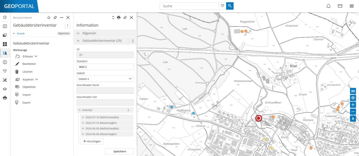 Geoportal, Datenerfassung mit MyEdit, Persönliche Beratung und Support, Erstellen von Benutzerebenen zur eigenen Datenerfassung im Geoportal, Datenintegration und -prüfung, Datenaufbereitung, Digitalisierung