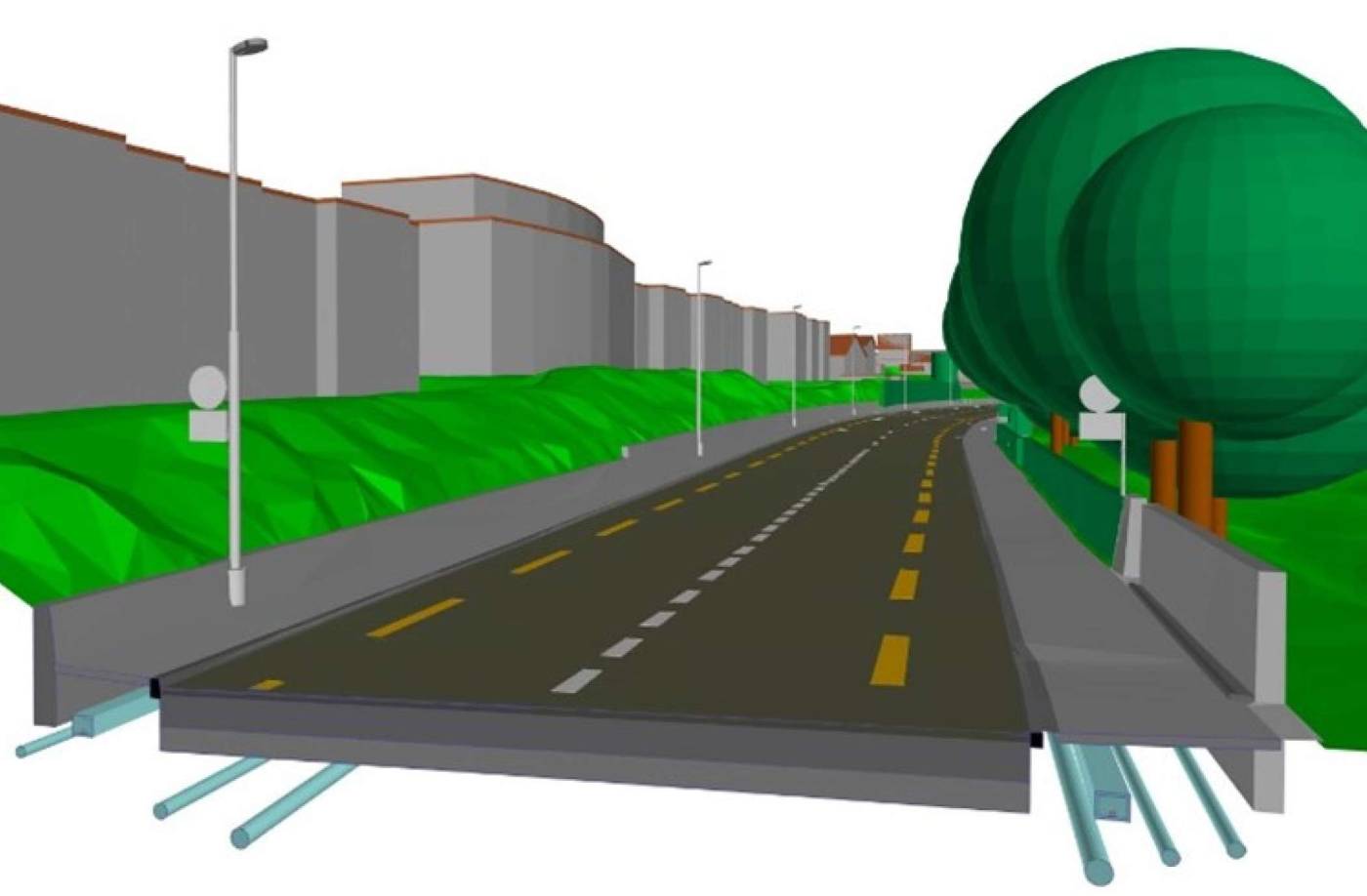 Sanierung Seestrasse, 8706 Meilen, Grundlagenerfassung mittels Laserscan, Drohnen- Tachymetrische Aufnahmen, Auswertung und Registration Punktwolke, Auswertung Geländemodell, Absteckungen vor Ort, Baufixpunktnetz