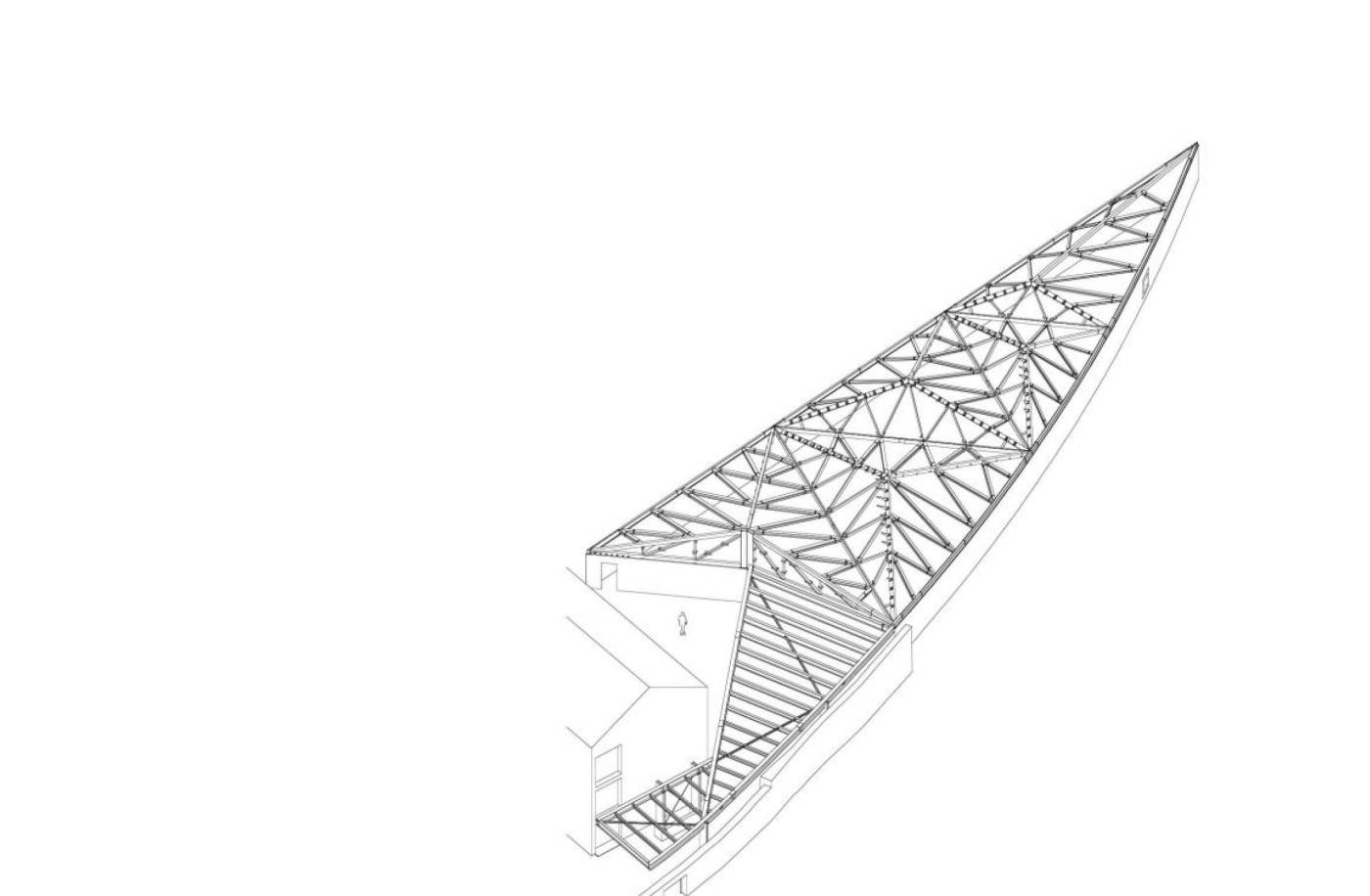 Mensa Collegio Papio, Ascona, Ricerca strutturale di varianti, Concetto strutturale definitivo, Predimensionamento