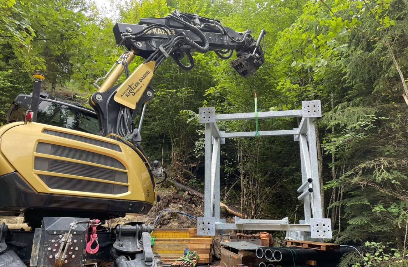 Ponte pedonale e per condotte, Wollerau, Progettazione, Realizzazione, Direzione lavori generale