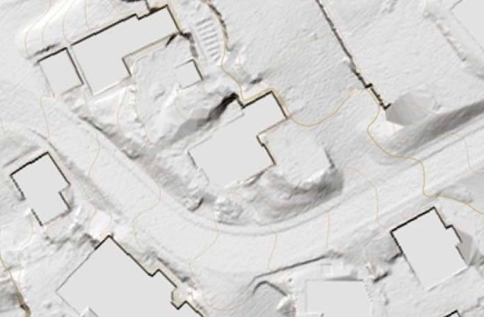 DGM & massgebendes Terrain, Meierskappelstrasse 3, 6044 Udligenswil, Geländeaufnahmen vor Ort, Erstellung DGM des aktuellen Geländes, Beschaffung und Beurteilung alter Bauakten und weiteren Grundlagen, Ermittlung und Modellierung des massgebenden Terrains, Erstellung eines Gutachtens zuhanden des Bauherrs